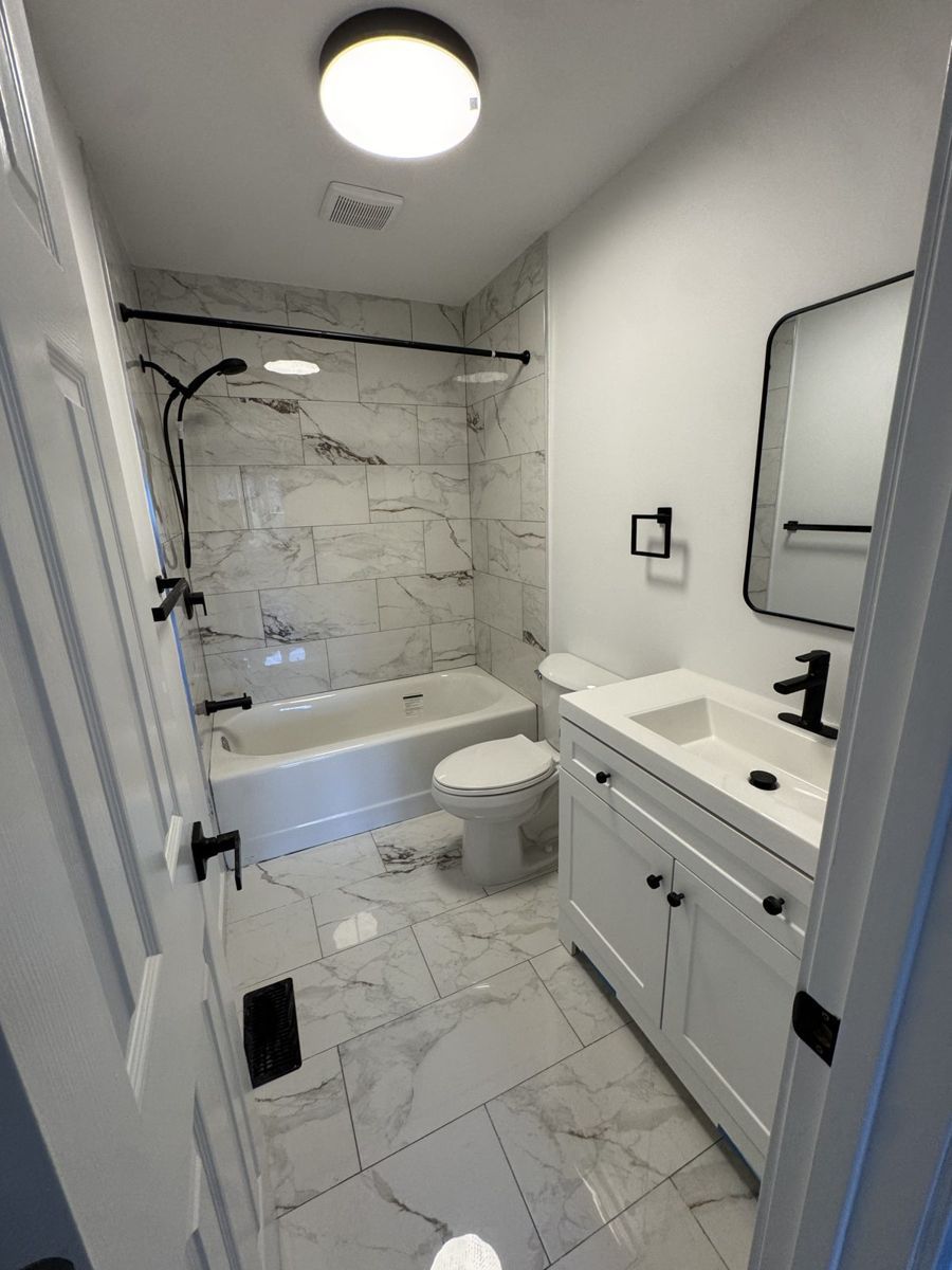 Renovated bathroom